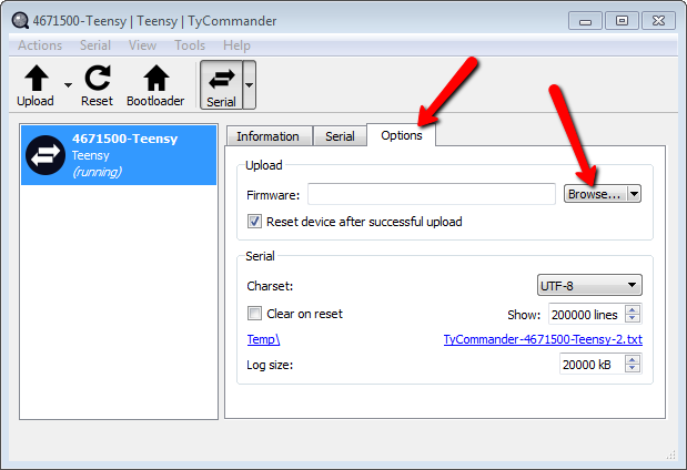 TyCommander beim ersten Update, Ansicht 2