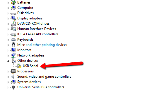 Windows-Geräte-Manager: fehlender Treiber